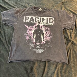 Black Wash Graphic T-Shirt for Men